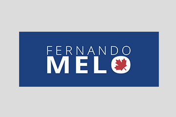 Logo and web design, stickers, signage and engraving for political campaign https://fernandomelo.ca